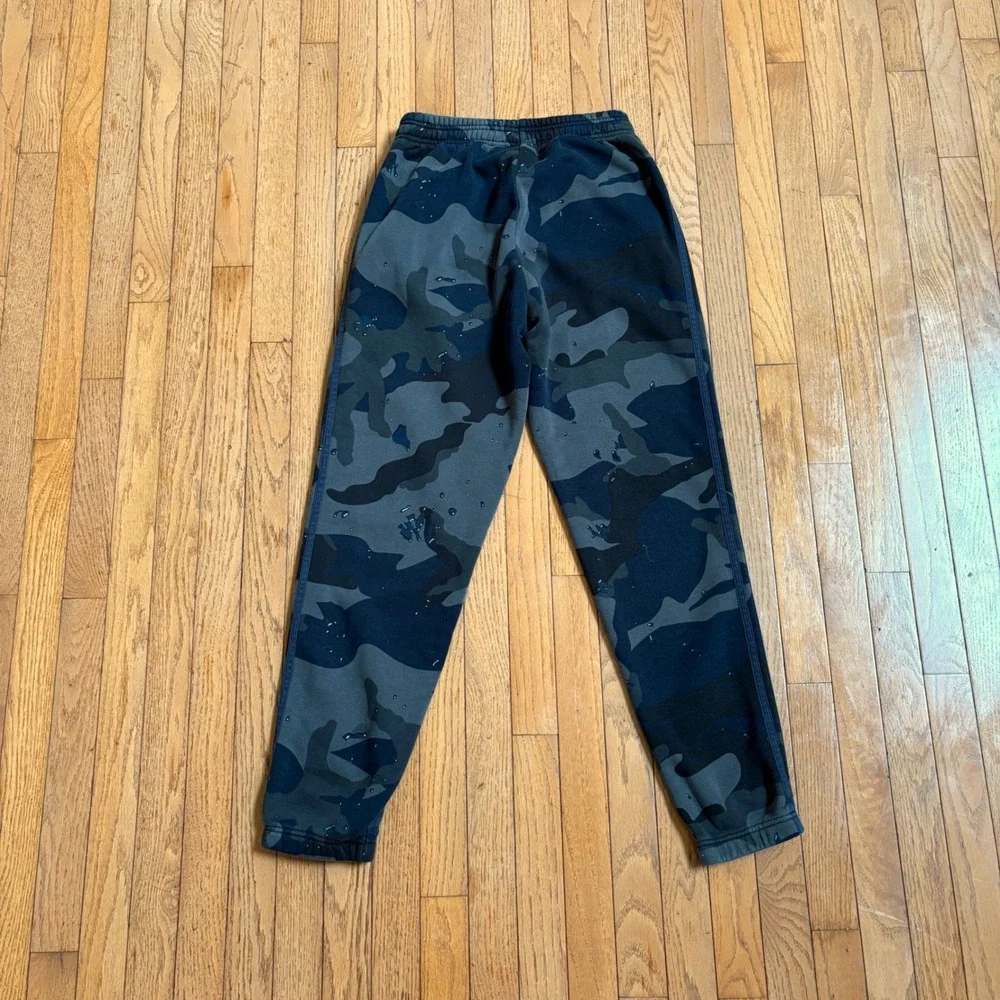 Adidas Originals Mens Camo Graphic Joggers Sweatpants Medium Gorpcore Blue Black